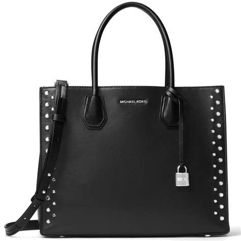 michael kors mercer black large tote bag|Michael Kors mercer gallery tote.